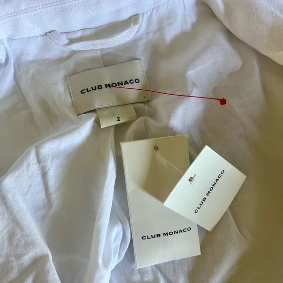 CLUB MONACO- NEW-Linen blazer - Picture 6 of 7